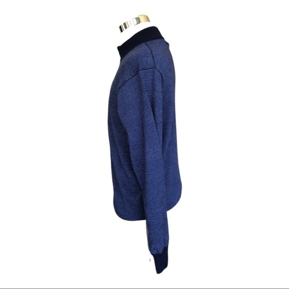 PETER MILLAR Needle-Stripe 100% Merino Wool Quarter-Zip Golf Pullover - Picture 2 of 13